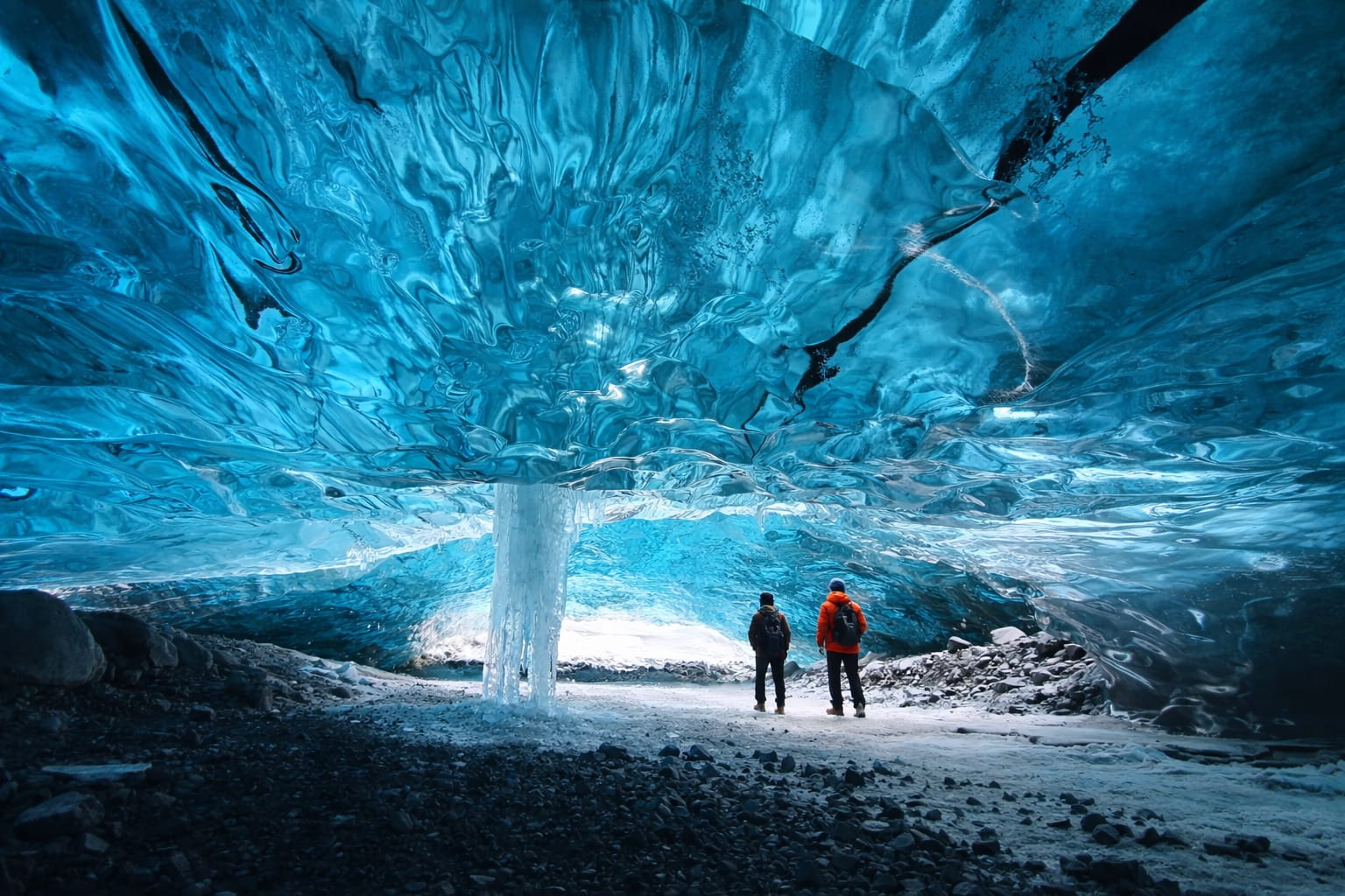ice cave and snowmobile tour iceland